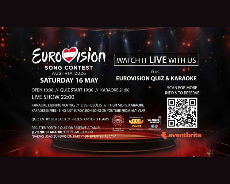„Eurovizijos“ vakarėlis – viktorina, karaoke ir žiūrėk kartu
