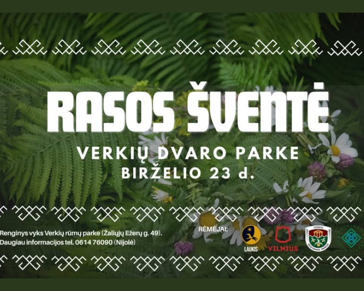 Rasos Festival in Verkių Manor Park, event in Vilnius