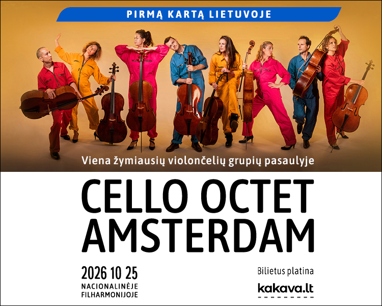 Pirmą kartą Lietuvoje – CELLO OCTET AMSTERDAM
