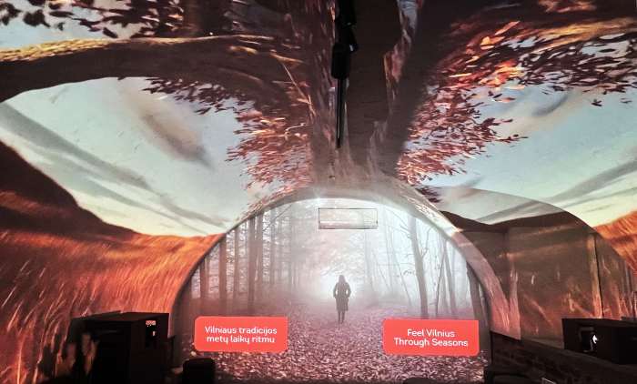 Audiovizualinis pasakojimas „Vilnius, įkvepiantis naujų jėgų“ Vilniaus turizmo informacijos centre