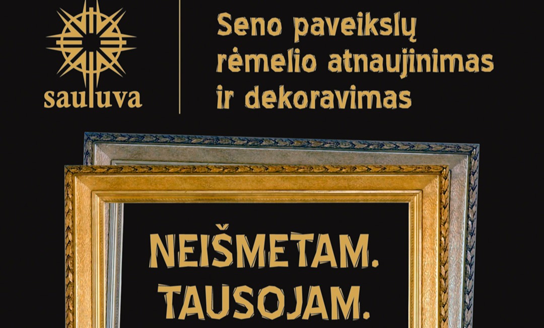 Seno paveikslų rėmelio atnaujinimas ir dekoravimas