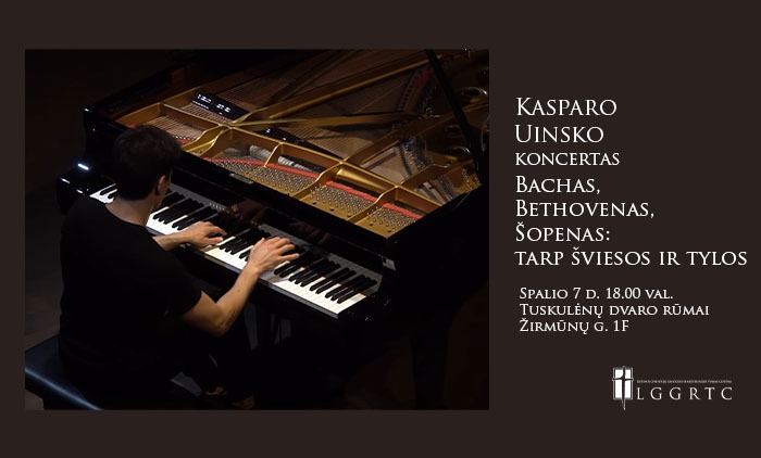 Pianisto Kasparo Uinsko koncertas „Bachas, Bethovenas, Šopenas: tarp šviesos ir tylos“