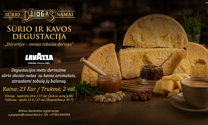 (LT) Sūrio ir kavos degustacija – išskirtinė patirtis