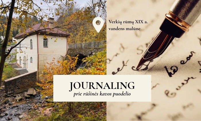 Journaling prie rūšinės kavos puodelio