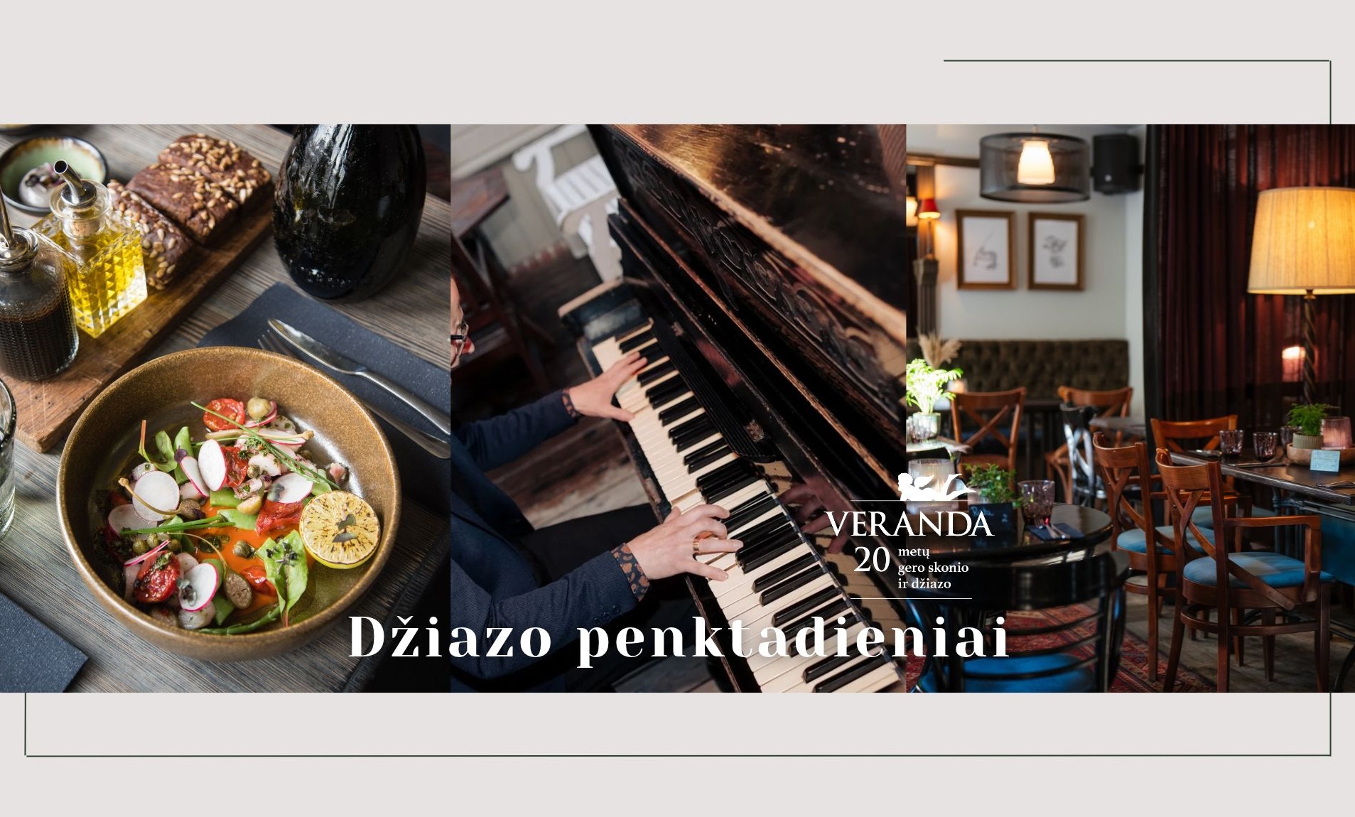 Dinner with Jazz • JAZZ DUO • M. Arčikauskaitė – vocals, L. Mieldažis – piano