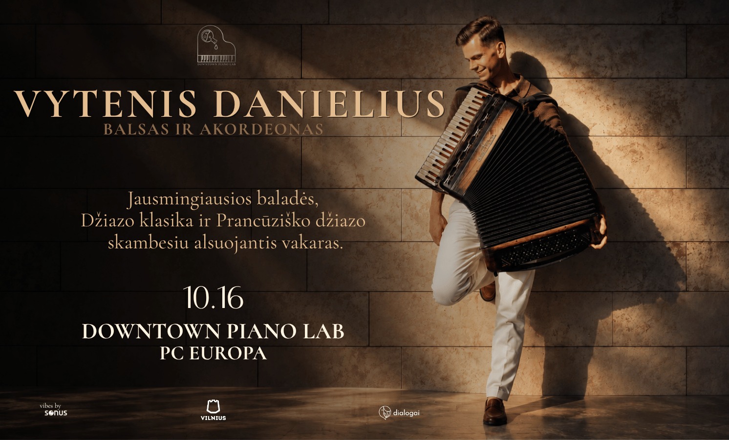 Vytenis Danielius | Jausmingos baladės, Džiazo klasika ir Prancūziško džiazo elegancija alsuojantis vakaras