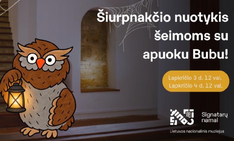 Šiurpnakčio nuotykis šeimoms su apuoku Bubu!
